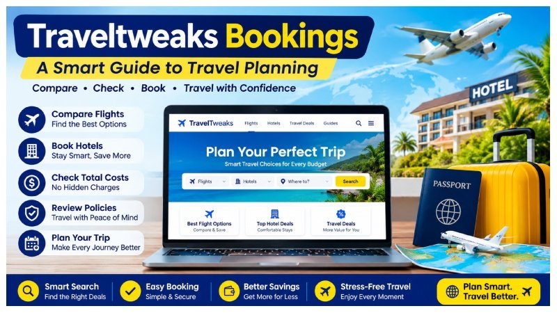 Traveltweaks bookings guide for flights, hotels and travel planning